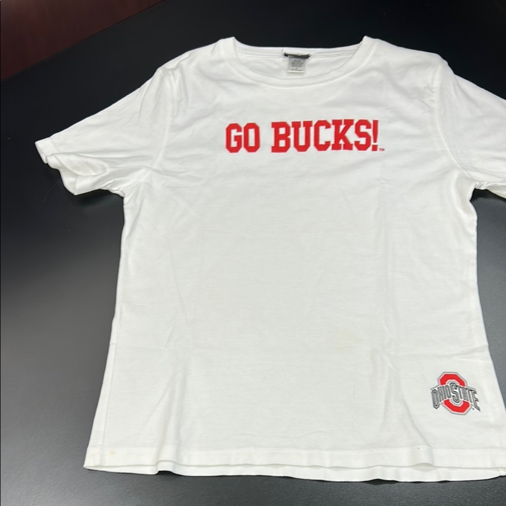 Champion White Tee with Red Print